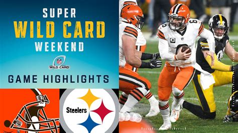 browns vs steelers nfc wild card|cleveland browns wild card game.